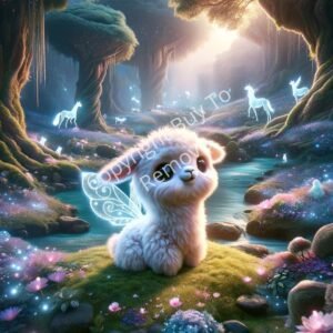 Wallpaper Your Baby Alpaca Fairy