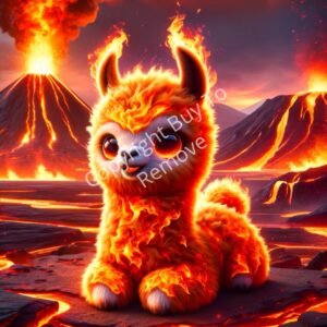 Wallpaper Your Baby Alpaca Fire