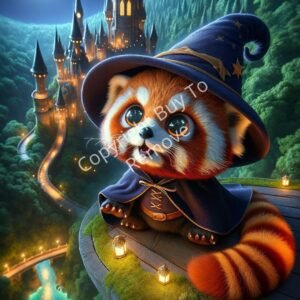 Wallpaper Your Baby Red Panda Wizard