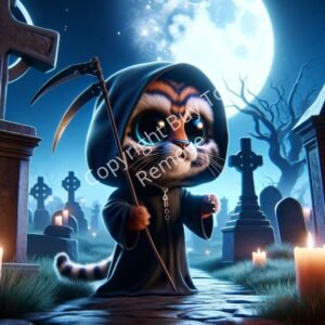 Wallpaper Your Baby Tiger Grim Reaper