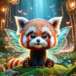 Wallpaper Your Baby Red Panda Fairy