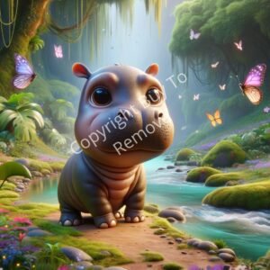 Wallpaper Your Baby Hippo Cute