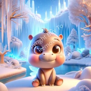 Wallpaper Your Baby Hippo Snow