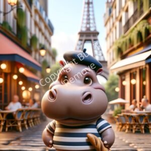 Wallpaper Your Baby Hippo French