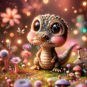 Wallpaper Your Baby Crocodile Rosy cheeks