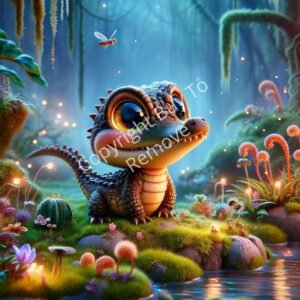 Wallpaper Your Baby Crocodile Dreamer