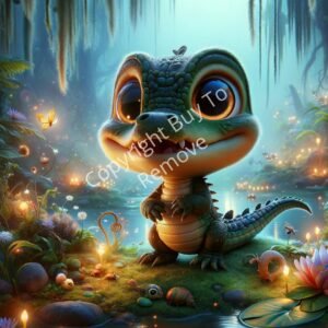 Wallpaper Your Baby Crocodile Shy